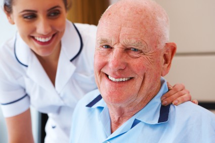 Caregiver Helping Senior