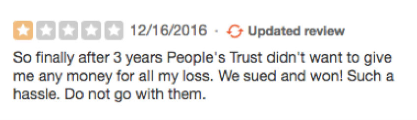 Peoples Trust Insurance Claim Peoples Trust Insurance Claim