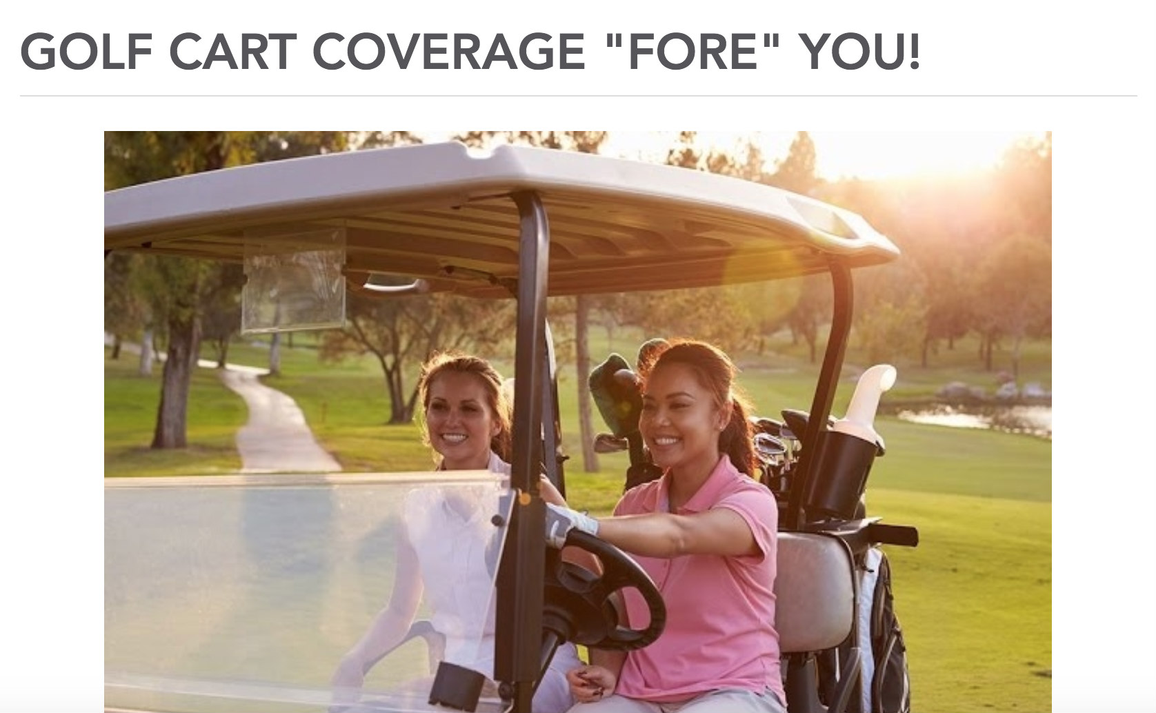 American Integrity Golf Cart Insurance American Integrity Golf Cart Insurance