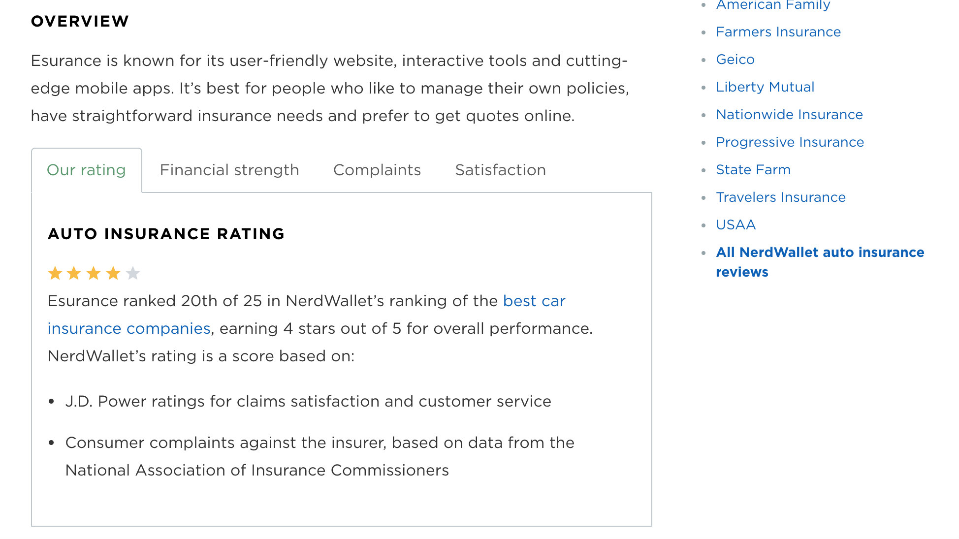 Nerd Wallet Esurance Review Nerd Wallet Esurance Review