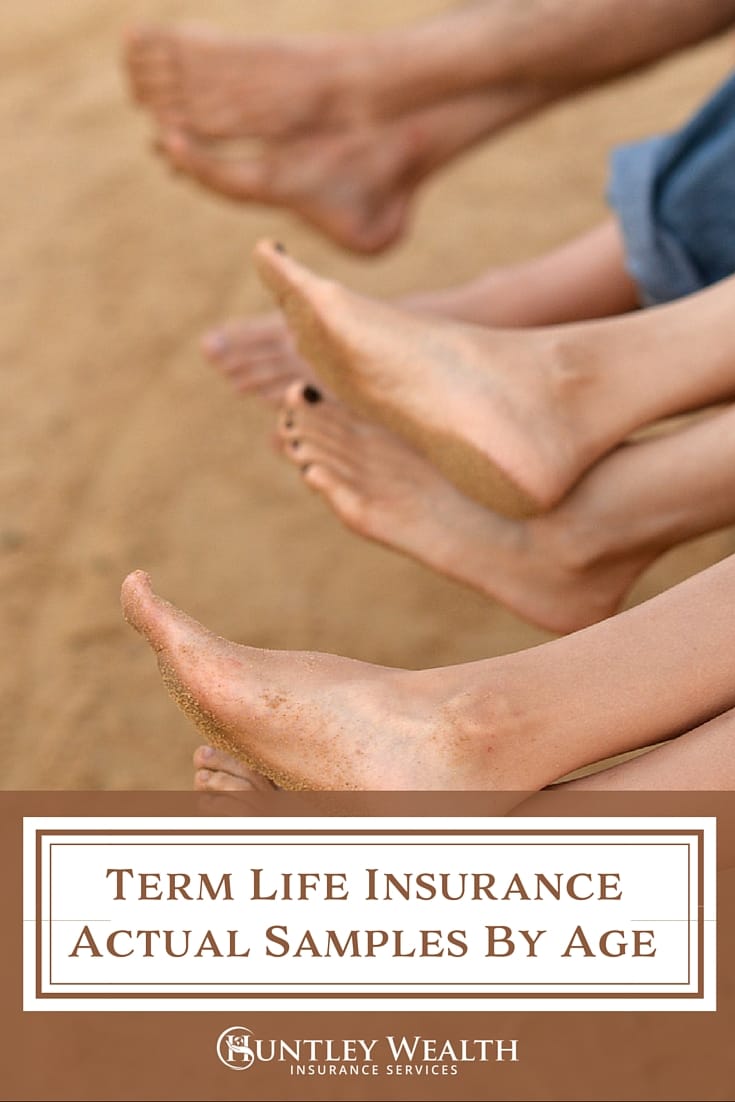 Term Life Insurance Actual Samples by Age