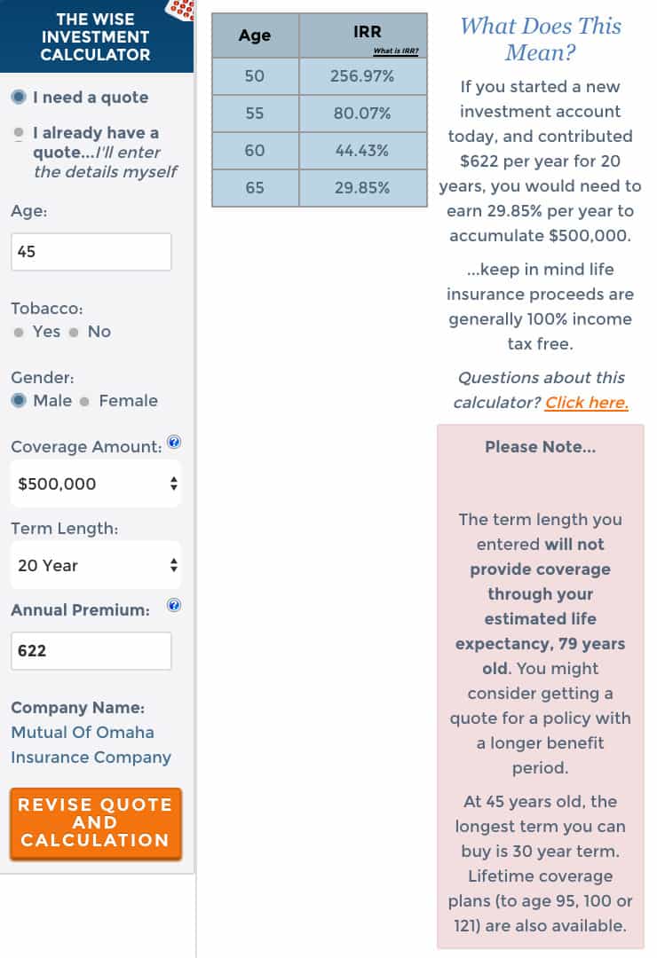 Term Life Insurance 40 49 Wise Investment