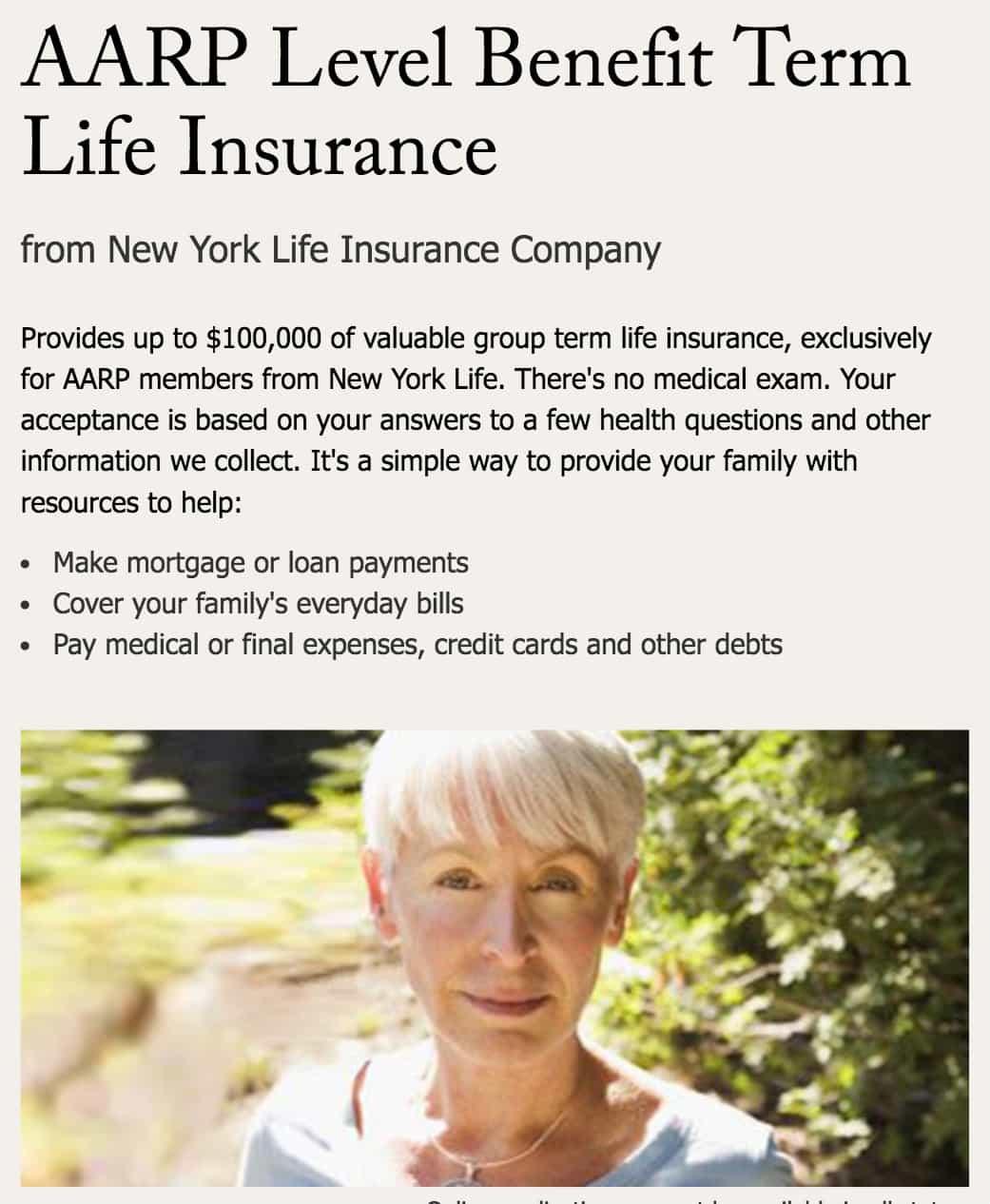 Aarp Life Insurance California