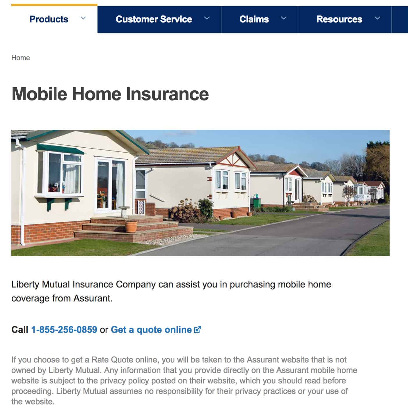 Liberty Mutual Insurance Mobile Home