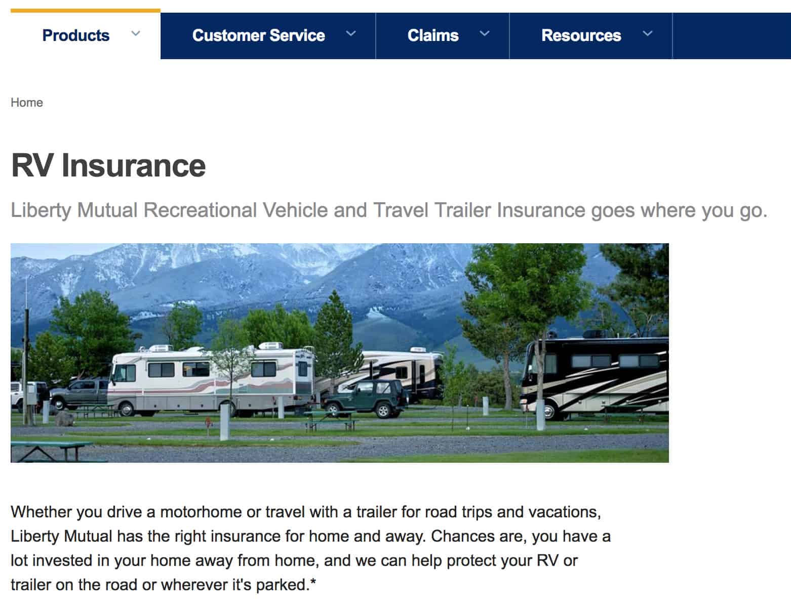  Liberty Mutual Insurance RV