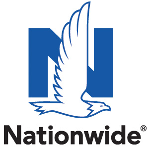 Nationwide Pet Insurance logo blue on a white background